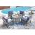 Half Moon Beach Resin Wicker/Aluminum Spring Lounge Chair with Cushion