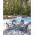 Half Moon Beach Resin Wicker/Aluminum Spring Lounge Chair with Cushion