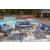Half Moon Beach Resin Wicker/Aluminum Sofa with Cushion