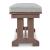 Emmeline Outdoor Nuvella Fabric/High-Density Polyethylene Bench