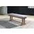 Emmeline Outdoor Nuvella Fabric/High-Density Polyethylene Bench