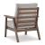 Emmeline Outdoor Nuvella Fabric/High-Density Polyethylene Lounge Chair, Set of 2
