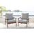 Emmeline Outdoor Nuvella Fabric/High-Density Polyethylene Set w/Pillows