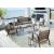 Emmeline Outdoor Nuvella Fabric/High-Density Polyethylene Set w/Pillows