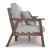 Emmeline Outdoor Nuvella Fabric/High-Density Polyethylene Sofa w/2 Pillows