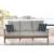 Emmeline Outdoor Nuvella Fabric/High-Density Polyethylene Set w/Pillows