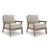 Grover Beach 2-Piece HDPE/Polyester Lounge Chair with Cushion