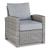 Naples Beach Outdoor Nuvella Fabric/Resin Wicker Set