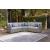 Naples Beach 3-Piece Outdoor Nuvella Fabric/Resin Wicker Sectional Sofa