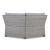 Naples Beach Outdoor Nuvella Fabric/Resin Wicker Corner w/Cushion