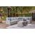 Naples Beach 4-Piece Outdoor Nuvella Fabric/Resin Wicker Sectional Sofa