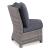 Salem Beach Outdoor Nuvella Fabric/Resin Wicker Sectional Sofa