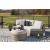 Calworth Outdoor Nuvella Fabric/Resin Wicker Curved Loveseat w/Cushion