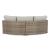 Calworth Outdoor Nuvella Fabric/Resin Wicker Curved Loveseat w/Cushion