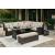 Brook Ranch Outdoor Nuvella Fabric/Resin Wicker Patio Seating Set