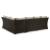 Brook Ranch Outdoor Nuvella Fabric/Resin Wicker Sectional Sofa w/Bench