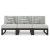 Beachloft Polyester/Aluminum 3-Piece Outdoor Modular Sofa