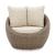 Danson Outdoor 2-Piece Nuvella Fabric/Resin Wicker Swivel Lounge Chair