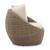 Danson Outdoor 2-Piece Nuvella Fabric/Resin Wicker Swivel Lounge Chair