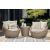 Danson Outdoor Aluminum Top/Resin Wicker End Table
