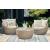 Danson Outdoor Aluminum Top/Resin Wicker Round Coffee Table