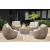 Danson Outdoor Nuvella Fabric/Resin Wicker Patio Set