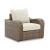 Sandy Bloom Outdoor Nuvella Fabric/Resin Wicker Lounge Chair