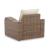 Sandy Bloom Outdoor Nuvella Fabric/Resin Wicker Lounge Chair