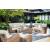 Sandy Bloom Outdoor Nuvella Fabric/Resin Wicker Set w/Pillows