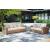 Sandy Bloom Outdoor Nuvella Fabric/Resin Wicker Set w/Pillows