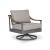Ocean Beach Aluminum/Polyester Swivel Lounge Chair with Cushion