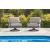 Ocean Beach Aluminum/Polyester Swivel Lounge Chair with Cushion