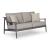 Ocean Beach Aluminum/Polyester Loveseat with Cushion