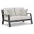 Tropicava Outdoor Nuvella Fabric Loveseat w/2 Pillows