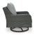 Elite Park Outdoor Nuvella Fabric/Resin Wicker Swivel Lounge Chair