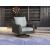 Elite Park Outdoor Nuvella Fabric/Resin Wicker Swivel Lounge Chair