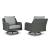 Elite Park Outdoor Nuvella Fabric/Resin Wicker Set w/Pillows