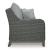 Elite Park Outdoor Nuvella Fabric/Resin Wicker Set w/Pillows