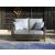Elite Park Outdoor Nuvella Fabric/Resin Wicker Loveseat w/2 Pillows