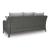 Elite Park Outdoor Nuvella Fabric/Resin Wicker Sofa w/4 Pillows