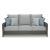 Elite Park Outdoor Nuvella Fabric/Resin Wicker Sofa w/4 Pillows