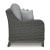 Elite Park Outdoor Nuvella Fabric/Resin Wicker Sofa w/4 Pillows