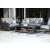 Elite Park Outdoor Nuvella Fabric/Resin Wicker Loveseat w/2 Pillows