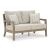 Hallow Creek Outdoor Nuvella Fabric Loveseat