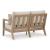 Hallow Creek Outdoor Nuvella Fabric Loveseat