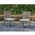 Hillside Barn Outdoor Nuvella Fabric/Weatherwood Dining Set