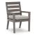 Hillside Barn Outdoor Nuvella Fabirc/Weatherwood Arm Chair, Set of 2