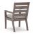 Hillside Barn Outdoor Nuvella Fabirc/Weatherwood Arm Chair, Set of 2