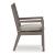 Hillside Barn Outdoor Nuvella Fabric/Weatherwood Dining Set
