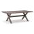Hillside Barn Outdoor Nuvella Fabric/Weatherwood Dining Set